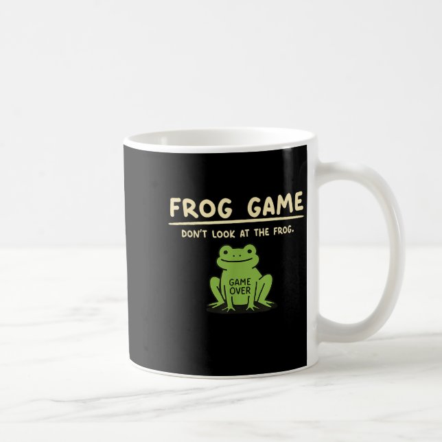 Caneca De Café Jogo Terminado Não Olhe Para Os Presentes De Sapo  (Direita)