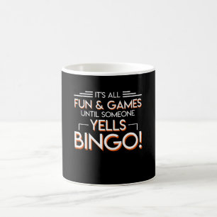 Caneca De Café Jogos até alguém amante do Bingo do grito