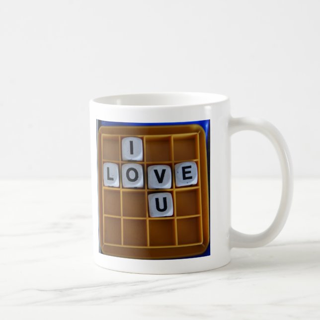 Caneca De Café Jogos de palavras: Amor (Direita)