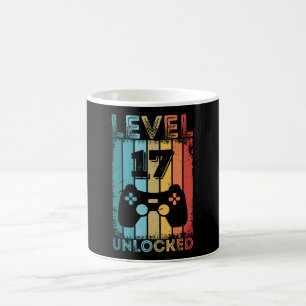 Caneca De Café Jogos Nível 17 Desbloqueados 17º Aniversário do