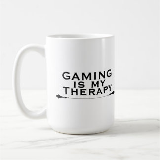 Caneca De Café Jogos São Minha Terapia Camisa de Jogador Divertid