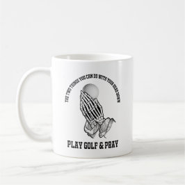 Caneca De Café Jogue Golfe E Reze Mug
