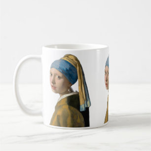Caneca De Café Johannes Vermeer - Rapariga com um Ouriço de Pér