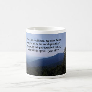 Caneca De Café John 14:27 Paz Eu saio com você