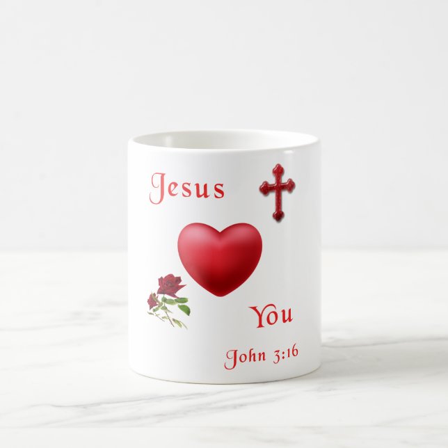 Caneca De Café John 3:16 (Centro)