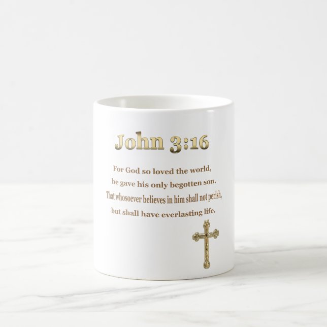 Caneca De Café John 3:16 presentes (Centro)