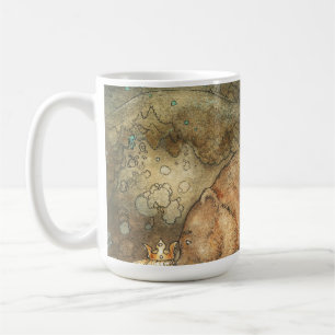 Caneca De Café John Bauer beijou o urso no Nariz 1907