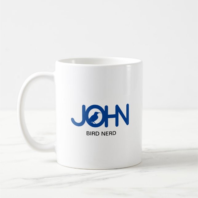 Caneca De Café John Bird Nerd (Esquerda)