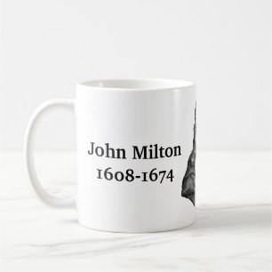 Caneca De Café John Milton cita livros