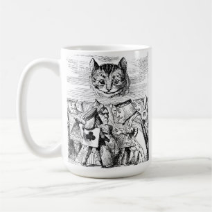Caneca De Café John Tenniel Cheshire Cat de Alice no País das Mar