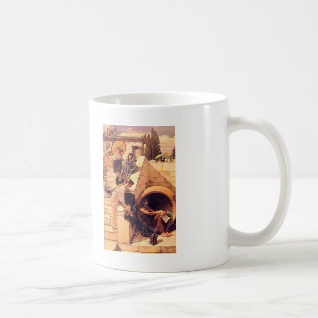 Caneca De Café John William Waterhouse- Diogenes (Direita)