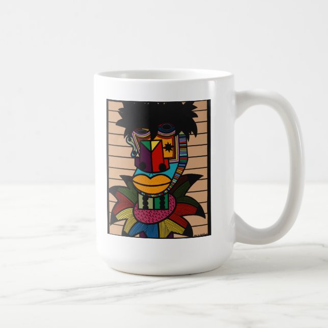 Caneca De Café "Johnny P" e "Dennis Brown" por Ruchell Alexander (Direita)
