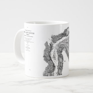 Caneca de café John's River 1856 da Rua de Jackson