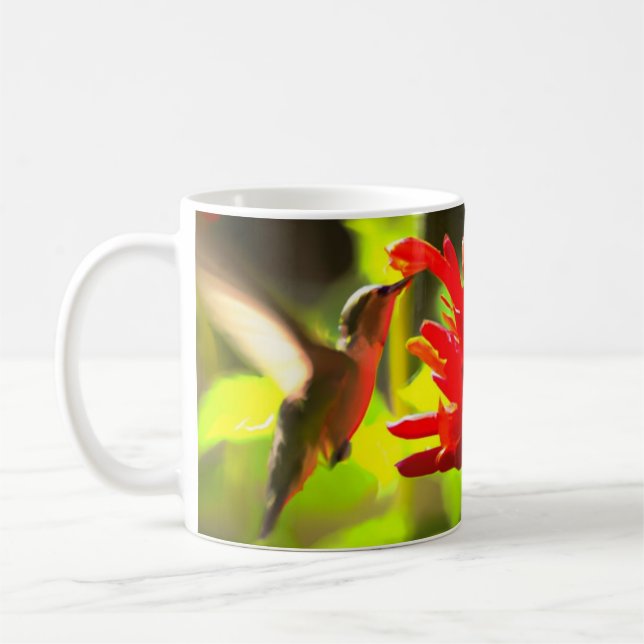 Caneca De Café Joia de verão do Hummingbird (Esquerda)
