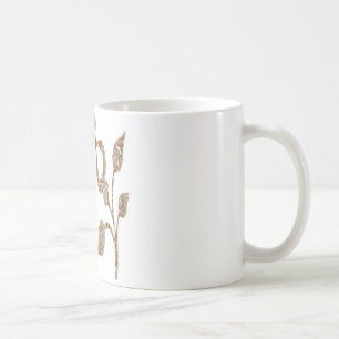 Caneca De Café Jóias gravadas da CINTILAÇÃO n prata Dourado