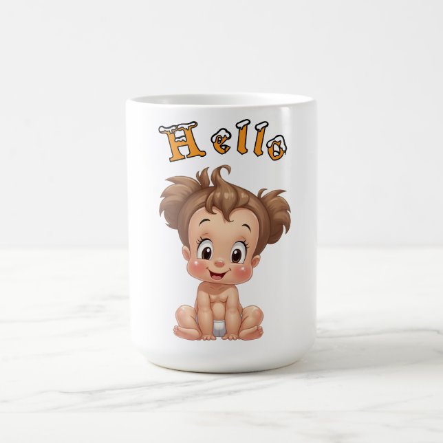 Caneca De Café joie de bébé heureuse, et bonheur. (Centro)
