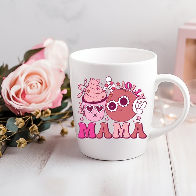 Caneca De Café Jolly Mama Bebendo de Natal Coffee Mug (Criador carregado)