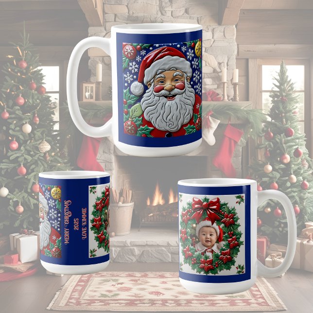 Caneca De Café Jolly Ol Saint Nick Personalizável (Criador carregado)