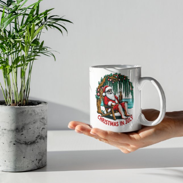 Caneca De Café Jolly Papais noeis Aproveitando Uma Cerveja (Criador carregado)