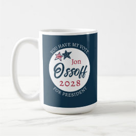 Caneca De Café Jon Ossoff Presidente 2028 