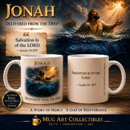 Caneca De Café Jonah Delivered from the Deep Coffee