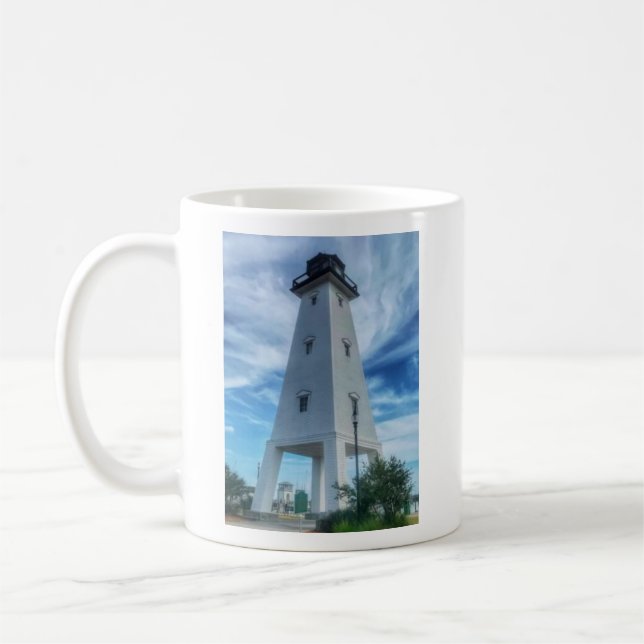 Caneca De Café Jones Park Lighthouse (Esquerda)