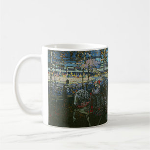 Caneca De Café Jornada Abstrata, Casal a Cavalo por Kandinsky