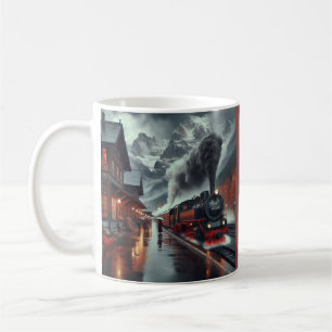 Caneca De Café Jornada de Comboios de Montanha do Outono