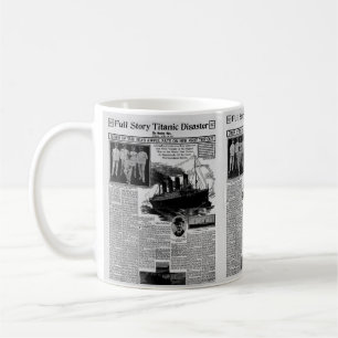 Caneca De Café Jornal Vintage Titanic