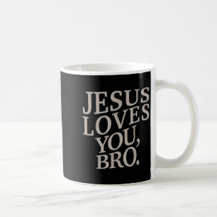 Caneca De Café Jovem Jesus Te Ama Bro Crianças Cristãs Engraçadas
