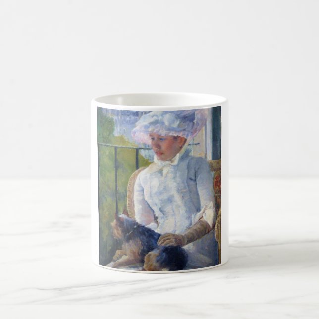 Caneca De Café Jovem Menina e Seu Cachorro, Mary Cassatt (Centro)