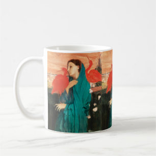 Caneca De Café Jovem mulher com Ibis Fine Art por Edgar Degas