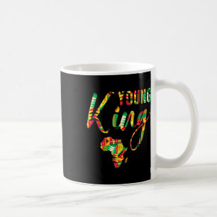 Caneca De Café Jovem Rei Africano Mapa Africano Kente Meninos Hom