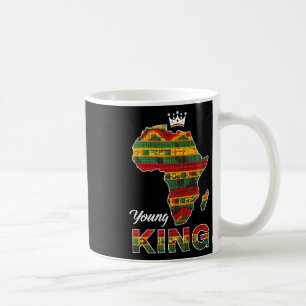 Caneca De Café Jovem Rei Africano Mapa Kente Arte Homens Menino P