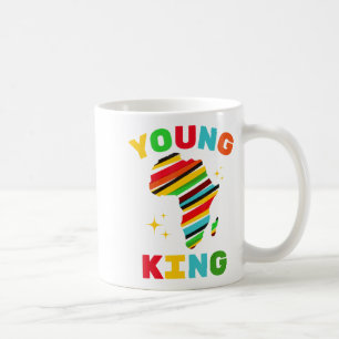 Caneca De Café Jovem Rei Colorido História Negra Afro-Americana