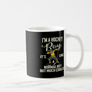 Caneca De Café Jovens do Hockey Diversão Jogadores de Dabbing Cri