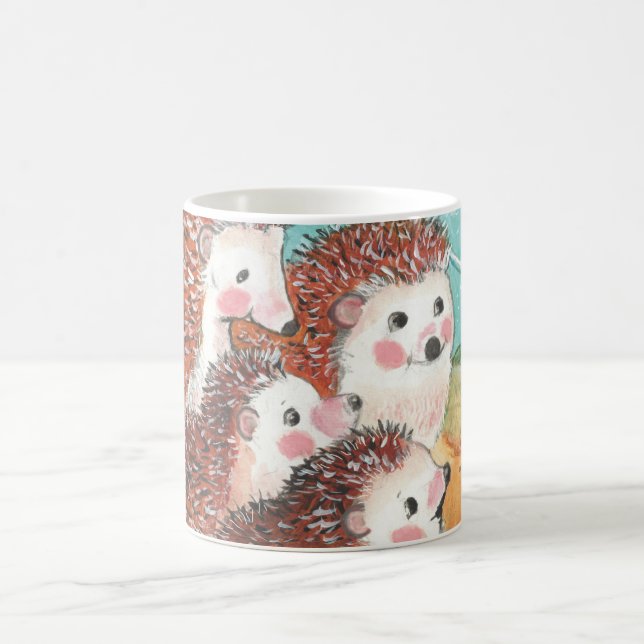 Caneca De Café Jovens Hedgehogs (Centro)
