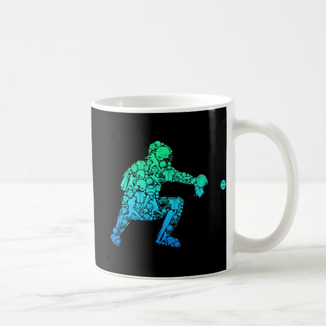 Caneca De Café Jovens Jovens Homens Jovens Jogadores de Beisebol (Direita)