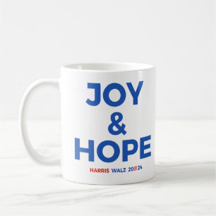 Caneca De Café Joy e Hope - Harris Walz 2024