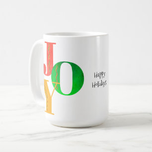 Caneca De Café JOY Happy Holidays