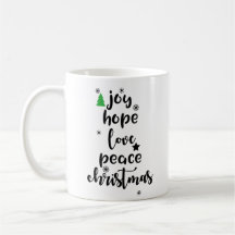 Joy Hope ama Paz Feliz Natal