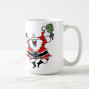 Caneca De Café Joy Papais noeis de Natal Pickleball Paddle Red Ba
