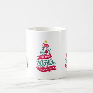 Caneca De Café Joy para a tipografia das citações de Natal do Mun