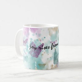 Caneca De Café Joy Rises da Alma