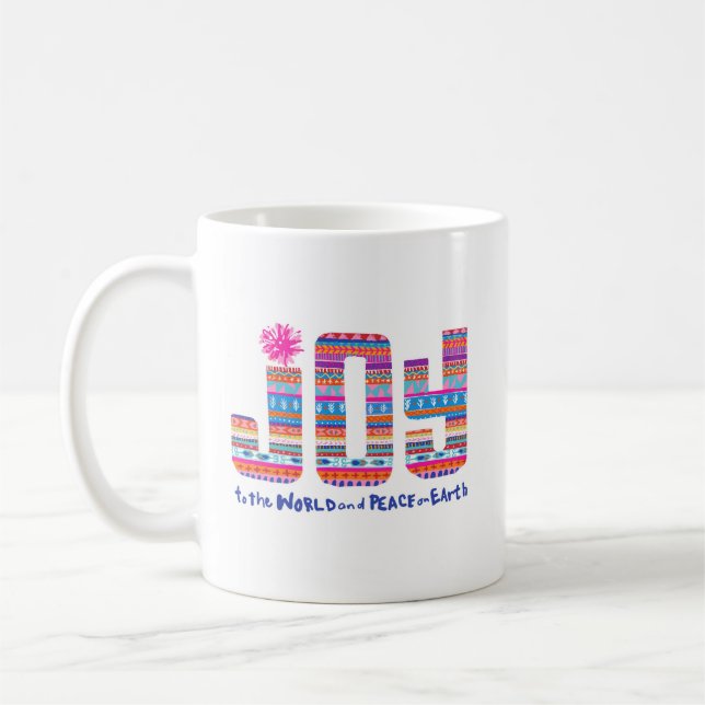 Caneca De Café Joy To The World Coffee Mug (Esquerda)