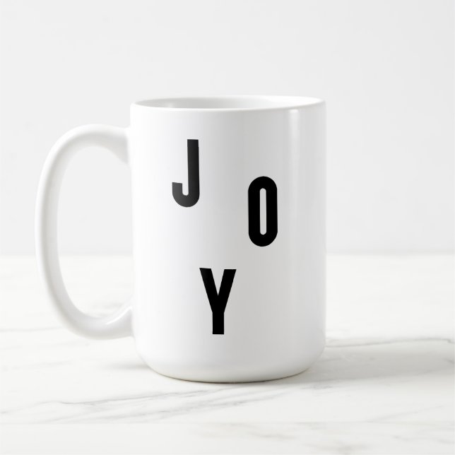 Caneca De Café Joy typography (Esquerda)