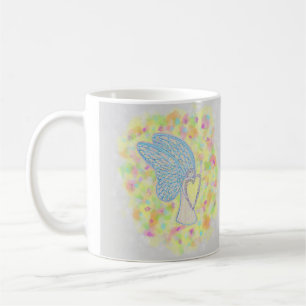 Caneca De Café Joy White Guardian Angel Art Coffee Cups ou Mugs