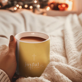 Caneca De Café Joyful Adoramos Você | Feriado de Natal