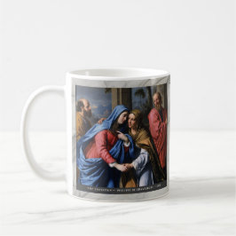 Caneca De Café Joyful Mysteries of the Rosary Item #2: Visitation
