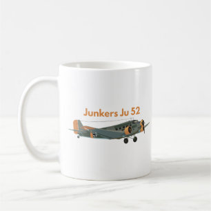 Caneca De Café Ju 52 Avião Alemão WW2
